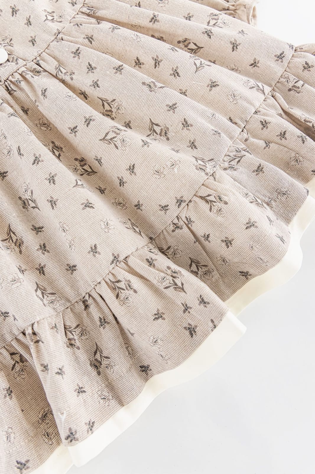 Baby Girls' Floral Patterned Dress | Long Sleeves | Lightweight Fabric